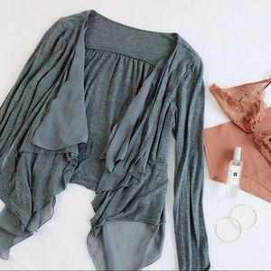 Soft gray cardigan